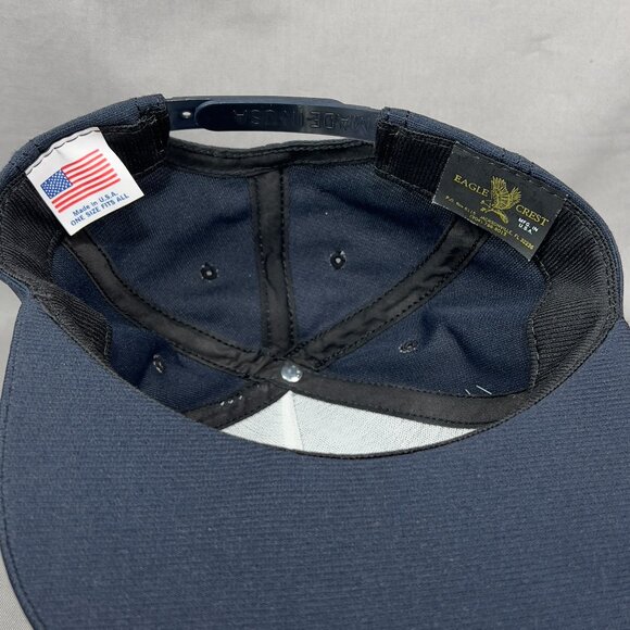 Vtg USS Indianapolis Snapback Hat Navy Battleship Military Scramble Eggs Mens - Picture 14 of 16